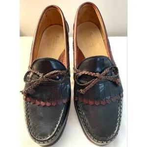 Footjoy Kiltie Tassel Loafers Black/Brown Men’s Shoes Size 9 Medium