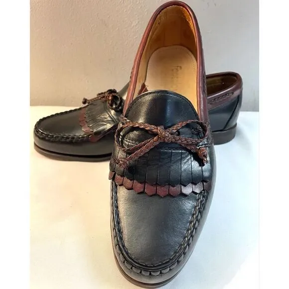 Footjoy Kiltie Tassel Loafers Black/Brown Men’s Shoes Size 9 Medium