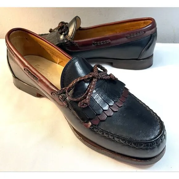Footjoy Kiltie Tassel Loafers Black/Brown Men’s Shoes Size 9 Medium
