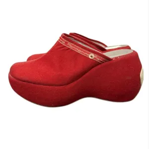 Fornarina Platform Mules Rare Vintage Shoes Size 40 US 9.5 90s Bratz Cybergoth