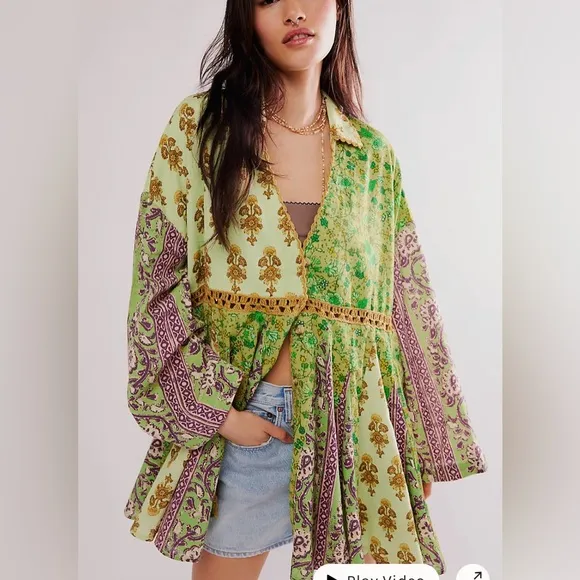 FP Hazy Baby Printed Mini Dress