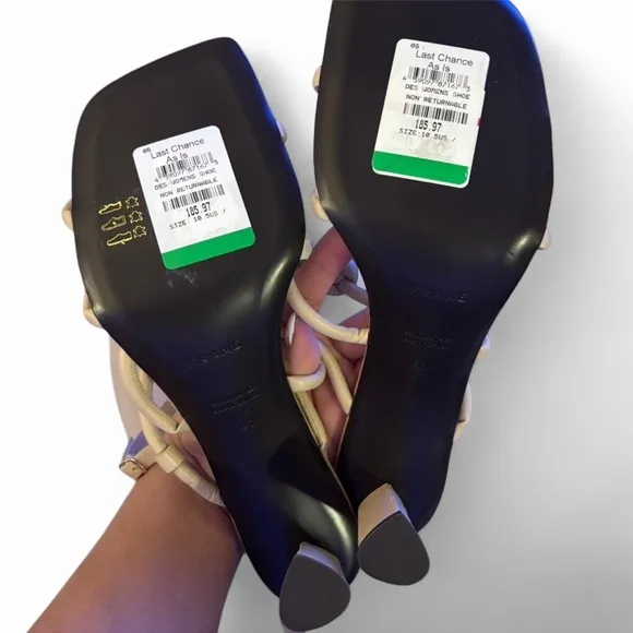 Frame Le Hendrix Leather Slingback Sandals Size EU 41/US 10.5