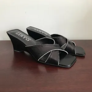 Franco Sarto | Black &quot;Netto&quot; Slide Sandals