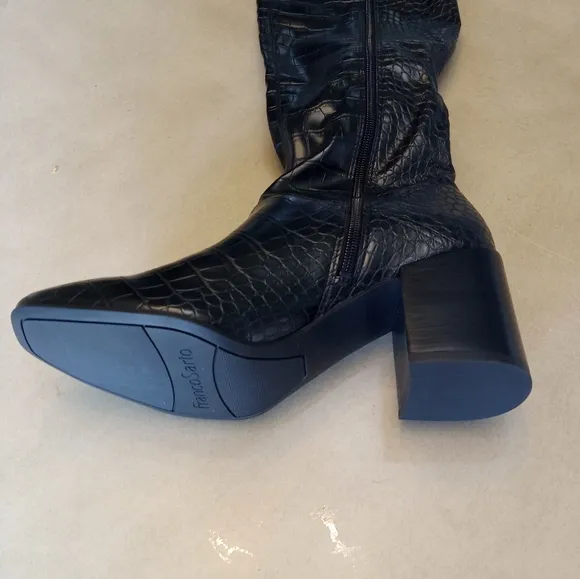 Franco Sarto Tribute Hight Shaft Black Boots Available in Different Sized