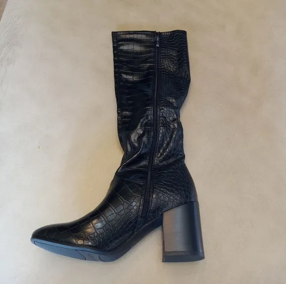 Franco Sarto Tribute Hight Shaft Black Boots Available in Different Sized
