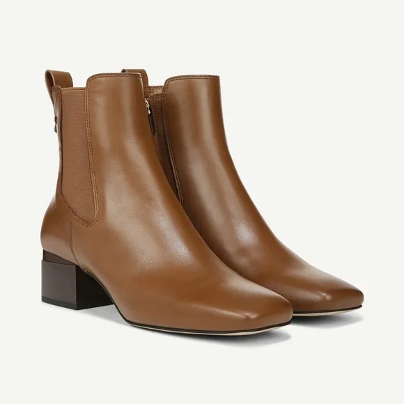 Franco Sarto Waxton Block Heel Bootie Sz 11M