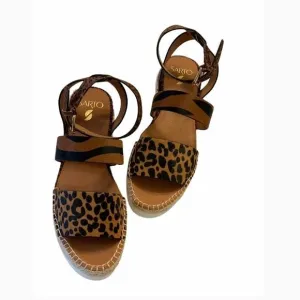 Franco Sarto Genuine Calf Hair Wedge Sandals