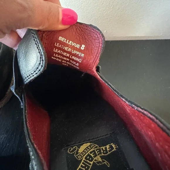 Free Bird, Bellevue  Black Loafer with Wood  Block Heel