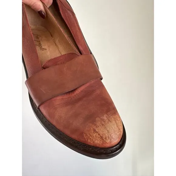 Free People Brown Loafers - Size 39