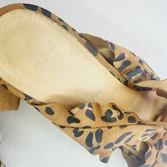 Free People | Cheetah Heel Sandals, size 10.5