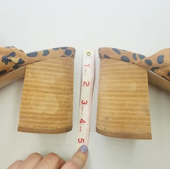 Free People | Cheetah Heel Sandals, size 10.5