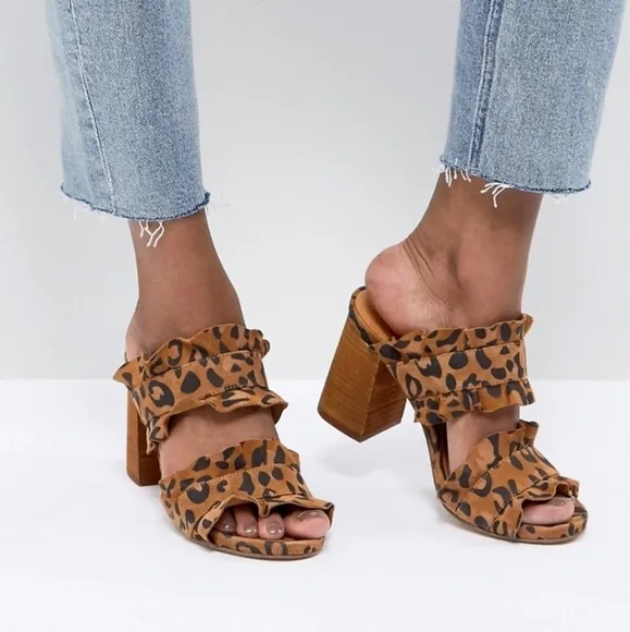 Free People | Cheetah Heel Sandals, size 10.5