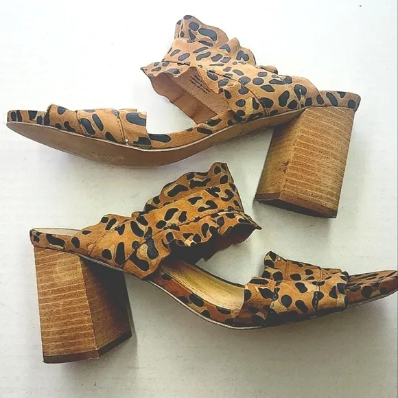 Free People | Cheetah Heel Sandals, size 10.5