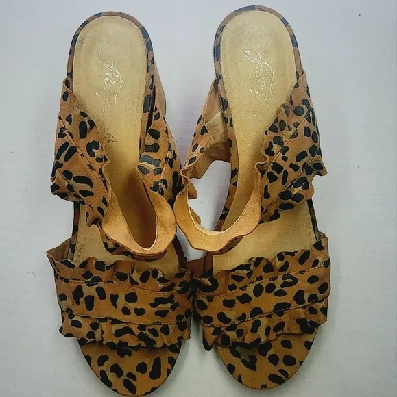 Free People | Cheetah Heel Sandals, size 10.5