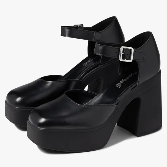 Free People Gwen Platform Mary Jane Heels -