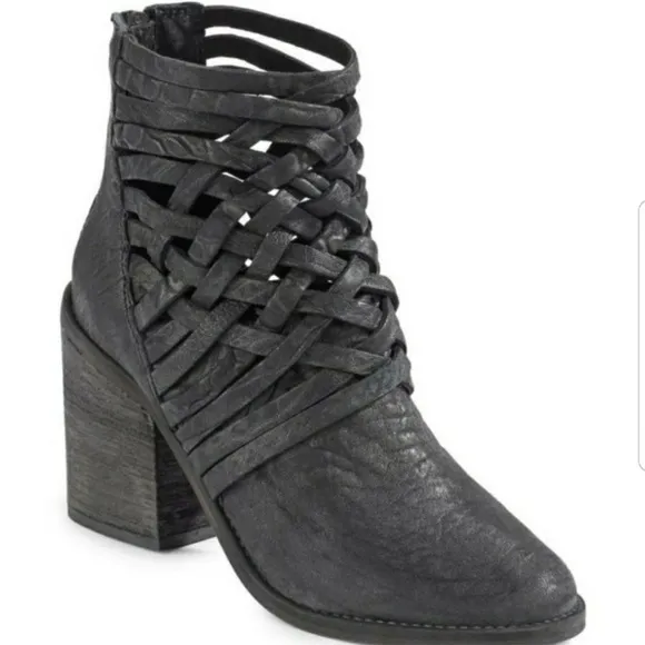 Free People Leather Carrera Boots Distressed EU37
