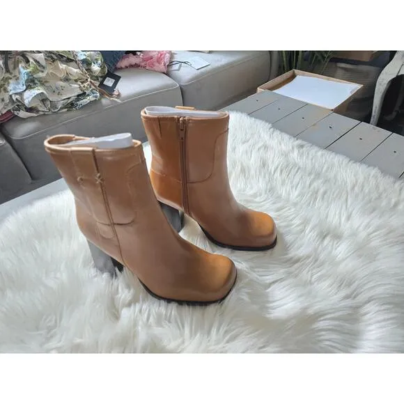 Free People Naomi Ankle Heel Boots - New Size 7 US Women's