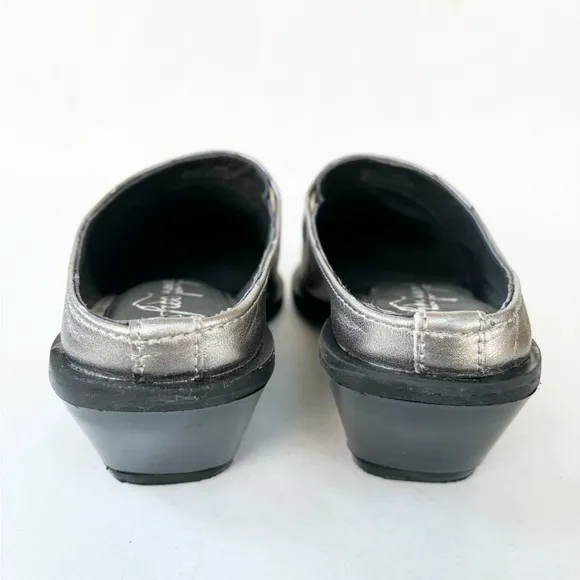FREE PEOPLE Tallulah Womens Mules in Silver Size EU36.5/US6