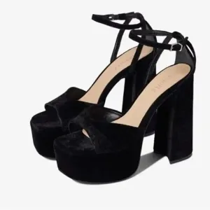 Free People x Schutz Aryia Platform Heels Black/ US 9.5