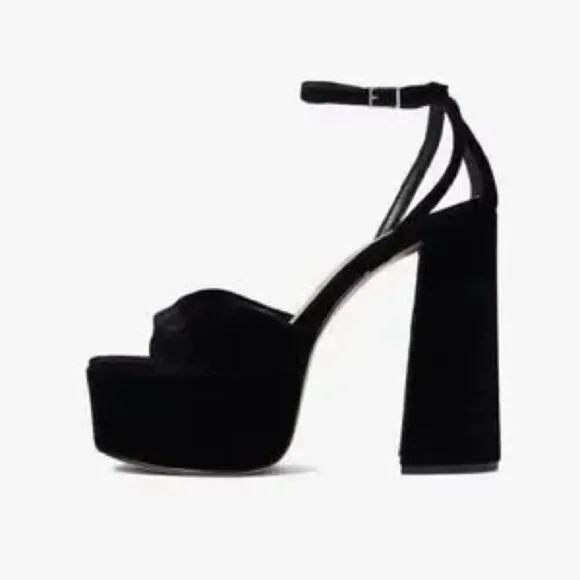 Free People x Schutz Aryia Platform Heels Black/ US 9.5