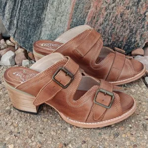 Freebird By Steven Caprice Leather Buckle Strap Sandals Womens Sz 8