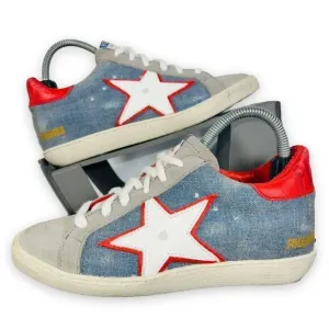 Freebird by Steven 927 Wedge Sneaker Blue / Red / White Women's 6