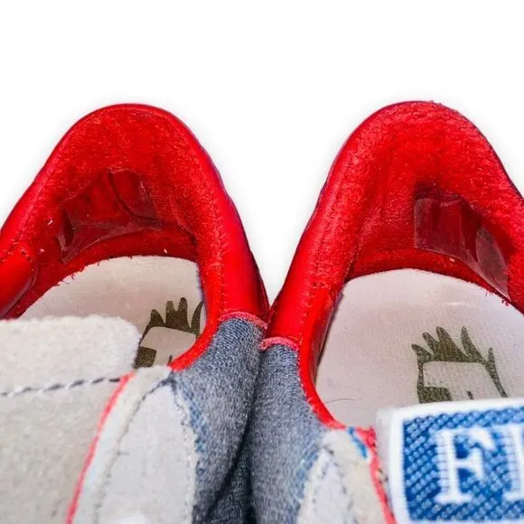 Freebird by Steven 927 Wedge Sneaker Blue / Red / White Women's 6