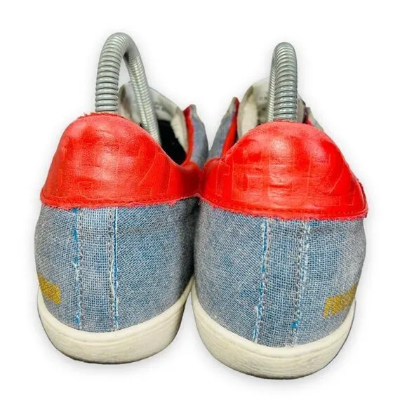 Freebird by Steven 927 Wedge Sneaker Blue / Red / White Women's 6