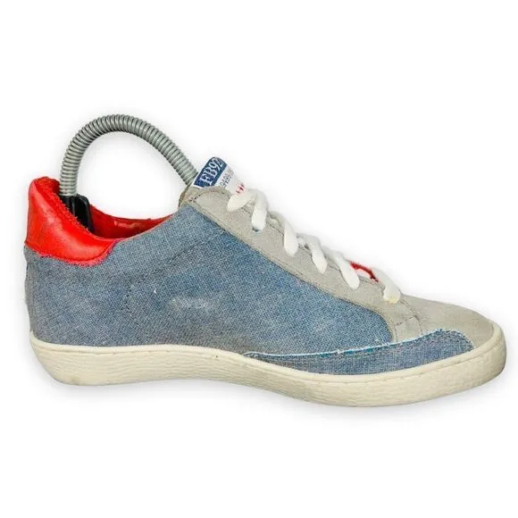 Freebird by Steven 927 Wedge Sneaker Blue / Red / White Women's 6