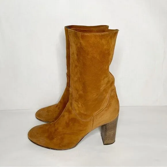 Free People Dakota suede high ankle Heeled Boots in size 10 (40) made It…