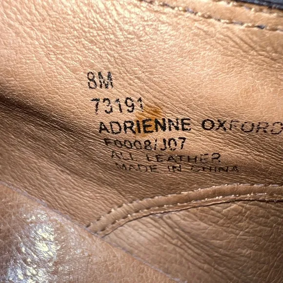 Frye Adrienne Oxford Heels Leather Brown 8