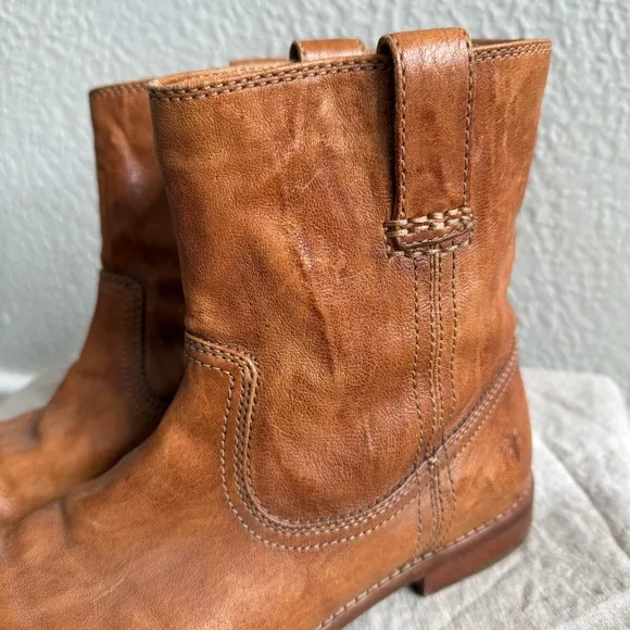 Frye Leather Anna Shortie Boots