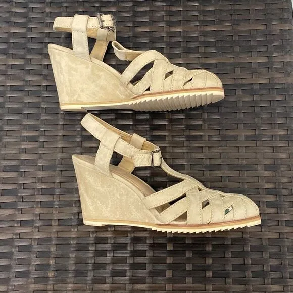Frye wedge sandals, women’s size 10