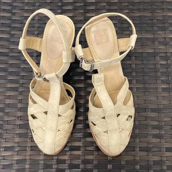 Frye wedge sandals, women’s size 10