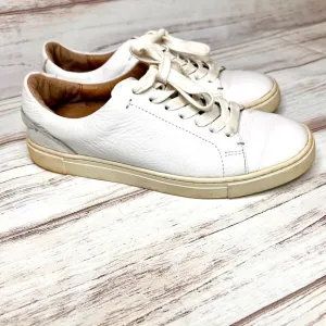 Frye White leather casual sneakers size 6.5‎