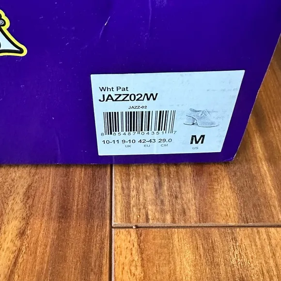 FUNTASMA Jazz-02 Disco Shoes for Men Size 10-11M Patent White