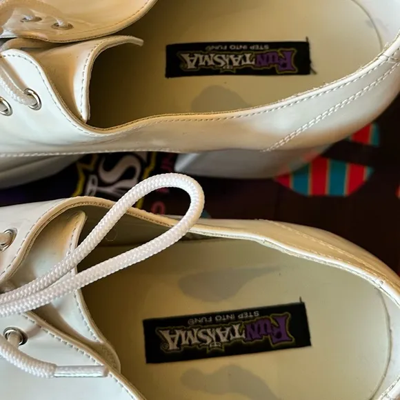 FUNTASMA Jazz-02 Disco Shoes for Men Size 10-11M Patent White