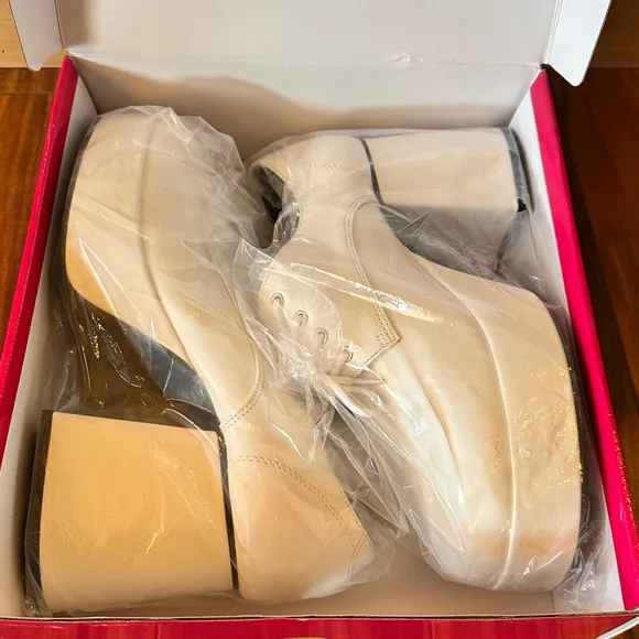 FUNTASMA Jazz-02 Disco Shoes for Men Size 10-11M Patent White