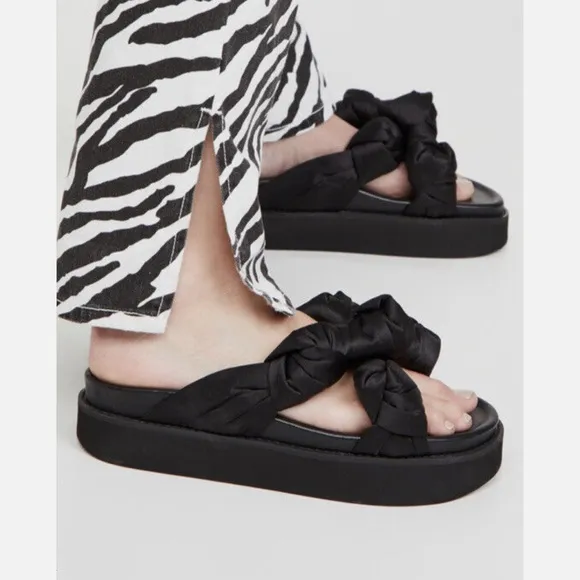 Ganni Mid Knotted Sandals