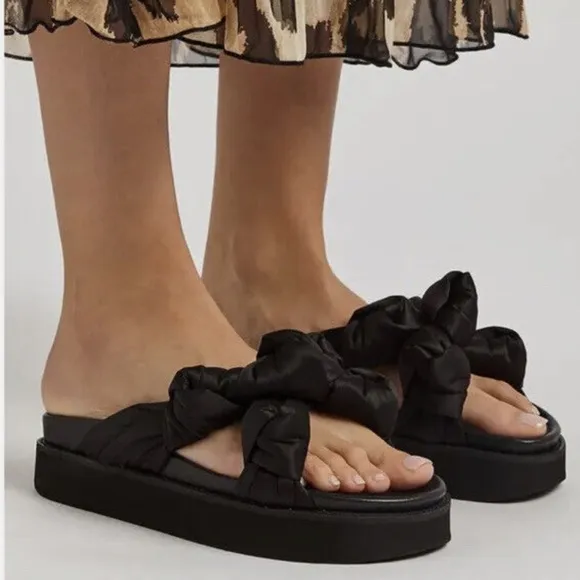 Ganni Mid Knotted Sandals