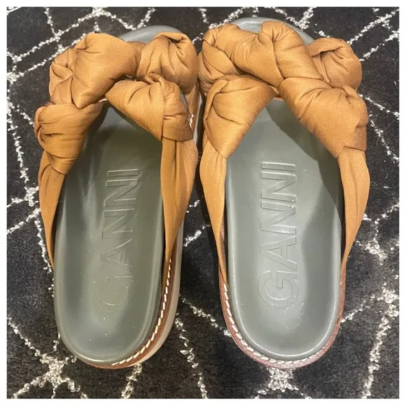Ganni Mid Knotted Sandals