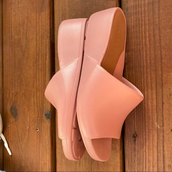 Gentle Souls | Gisele Pink Clay Slide Sandals 8