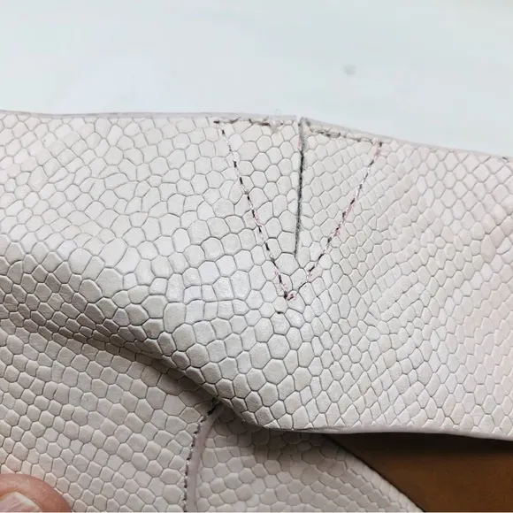 Gentle Souls Inna Snake Print Leather Wedge Sandals.