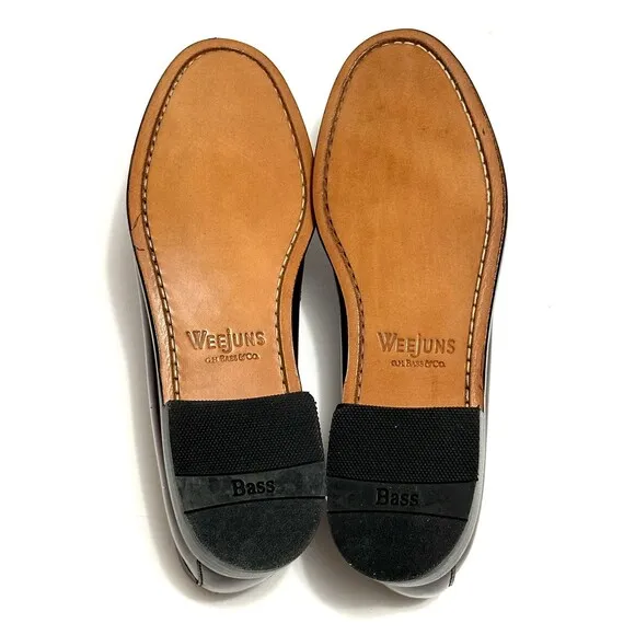 G.H. BASS &amp; CO. Weejuns Leavitt Loafers Deep Wine BASS-LEAVITT Shoes In Box 8.5