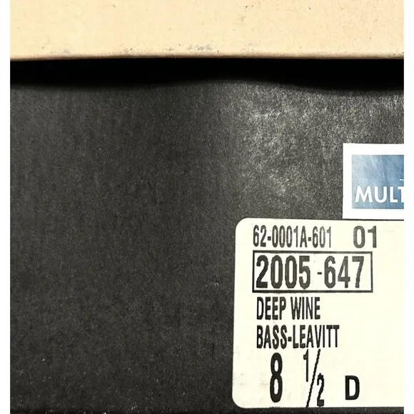 G.H. BASS &amp; CO. Weejuns Leavitt Loafers Deep Wine BASS-LEAVITT Shoes In Box 8.5