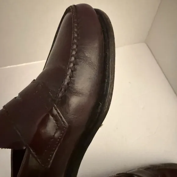 G.H. Bass &amp; Co. Weejuns Men's Leather Penny Loafers Size 8.5 Wine/Burgundy