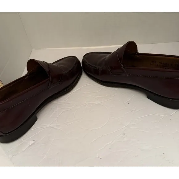 G.H. Bass &amp; Co. Weejuns Men's Leather Penny Loafers Size 8.5 Wine/Burgundy