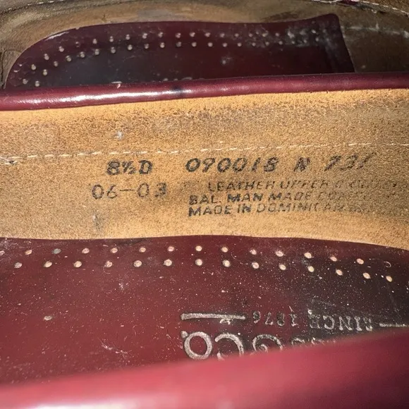 G.H. Bass &amp; Co. Weejuns Men's Leather Penny Loafers Size 8.5 Wine/Burgundy