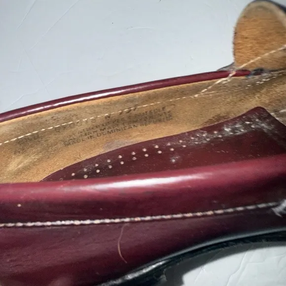 G.H. Bass &amp; Co. Weejuns Men's Leather Penny Loafers Size 8.5 Wine/Burgundy