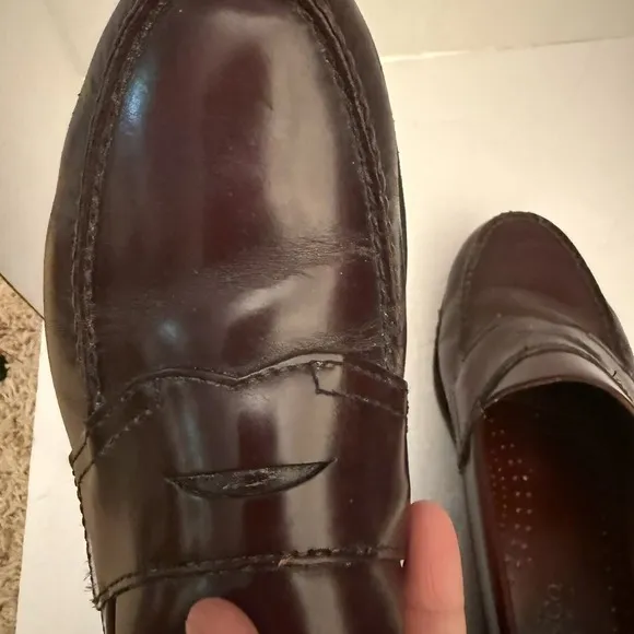 G.H. Bass &amp; Co. Weejuns Men's Leather Penny Loafers Size 8.5 Wine/Burgundy